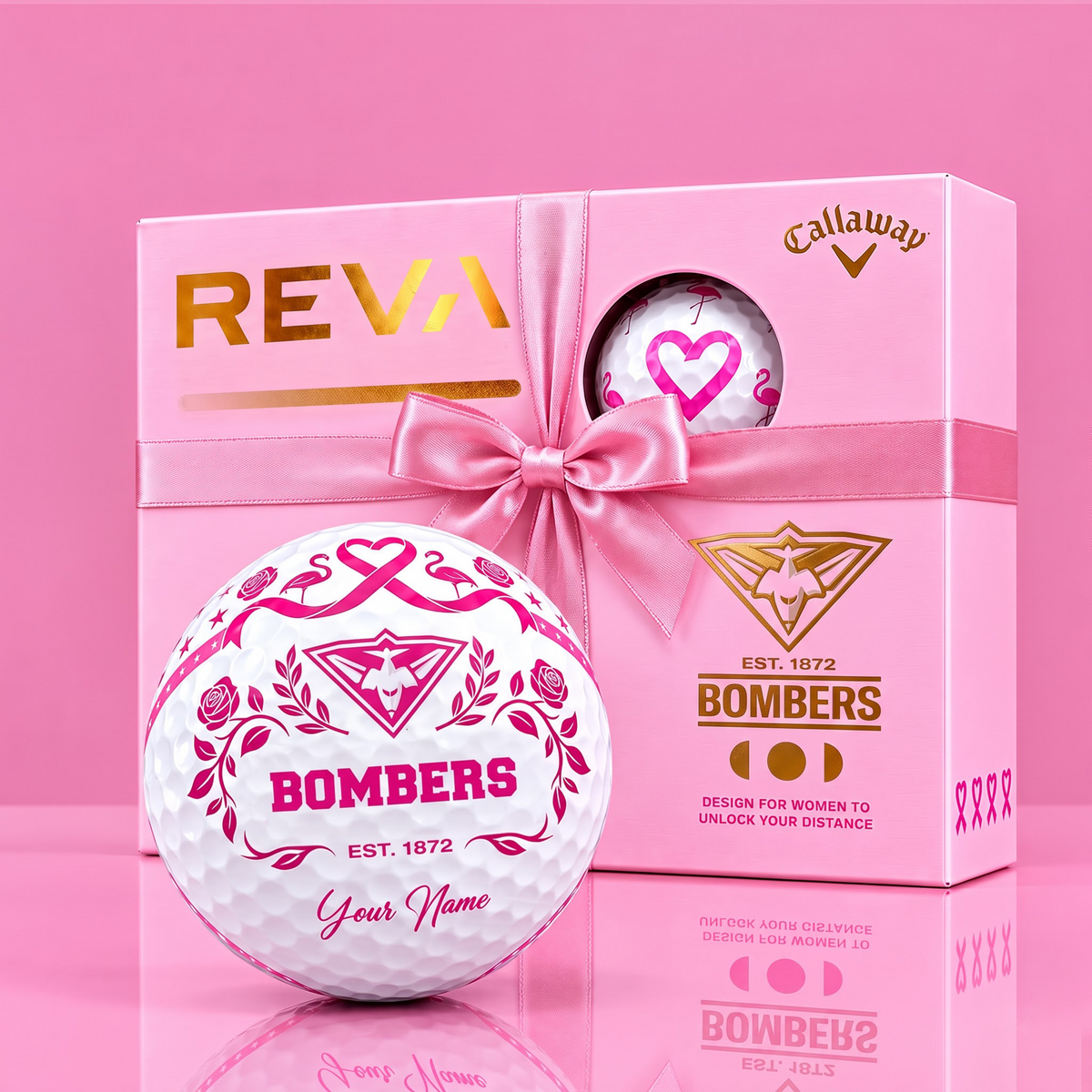 CALLAWAY REVA X SIGNATURE AFL EB LUXURY PERSONALIZED GOLF BALL FOR WOMEN TOURNAMENT LIMITED EDITION V3 NDT VHM 021026
