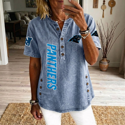 CAR x NFL Women’???s Denim Casual Tops DATND LBN 190526