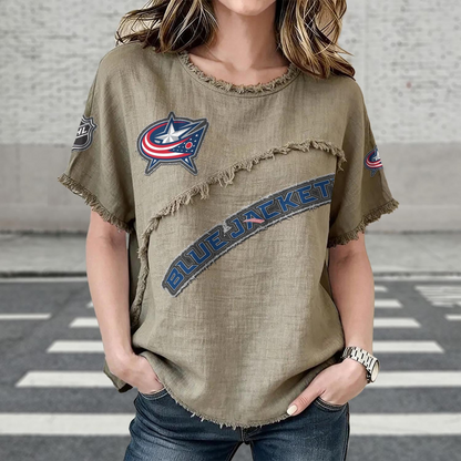 CBJ x NHL Women’???s Vintage O-Neck 2905 DatND DVT
