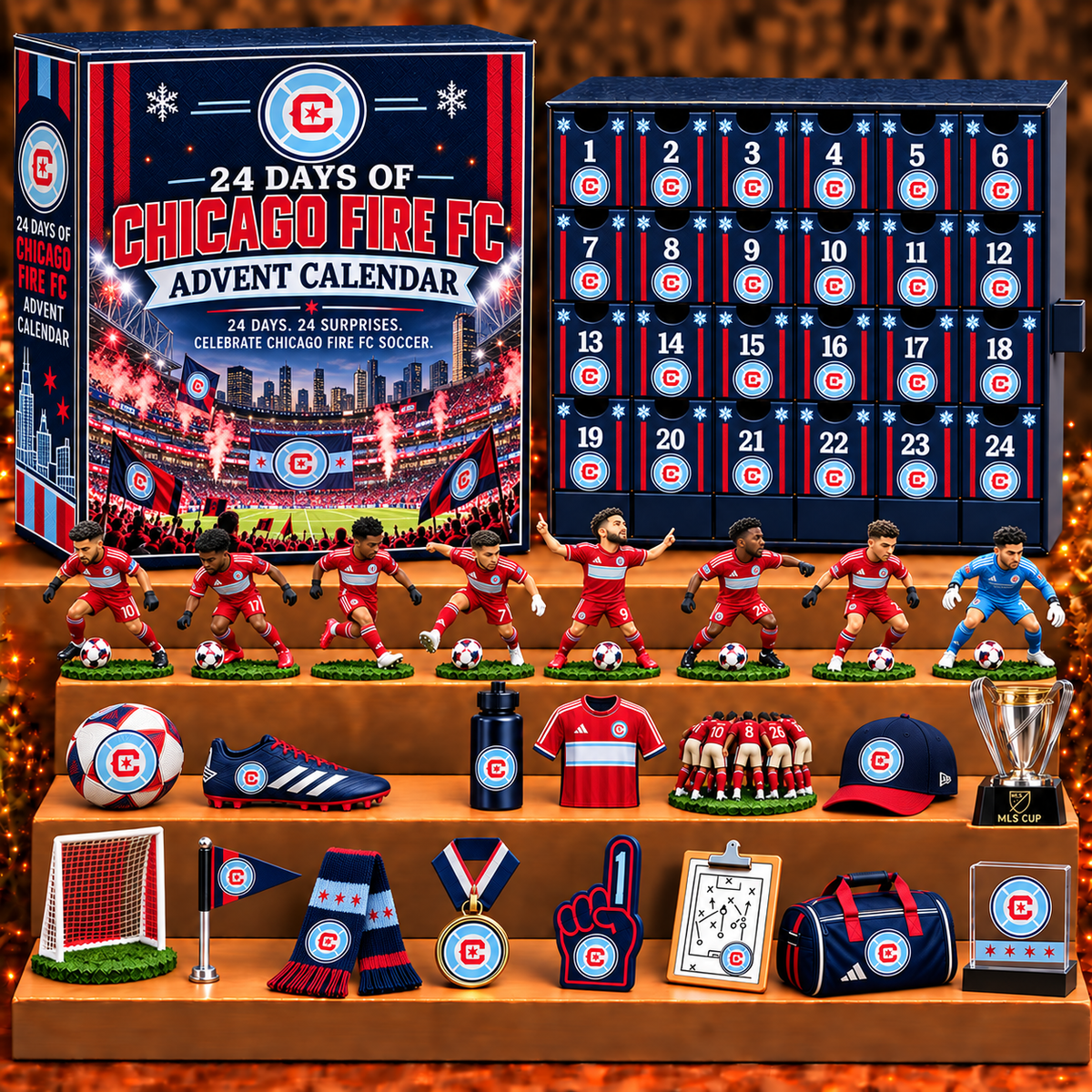 CFFC x MLS Personalized 24 Days Of Soccer Calendar Blink Box