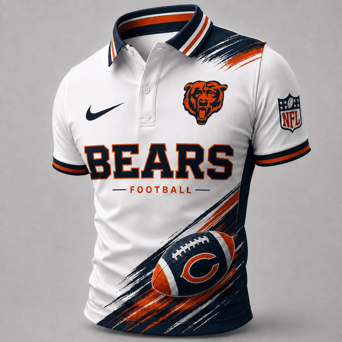 CHI Premium NFL Dynamic Gridiron Style Polo