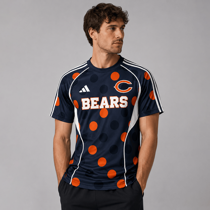 CHI Premium NFL Game Day Polka Dot Sports Jersey Shirt