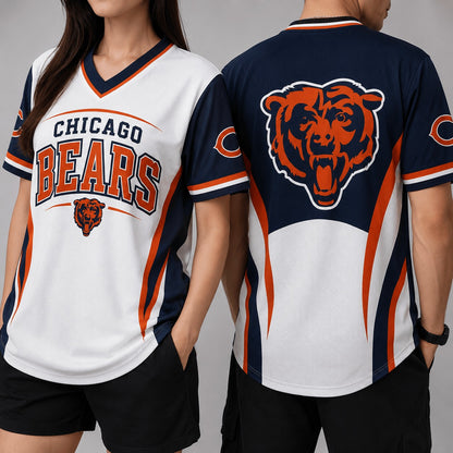 CHI Premium NFL Team Spirit V-Neck Jersey