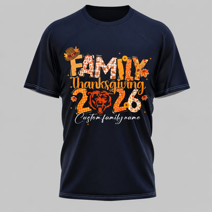 CHI x NFL Thanksgiving 3D Shirt