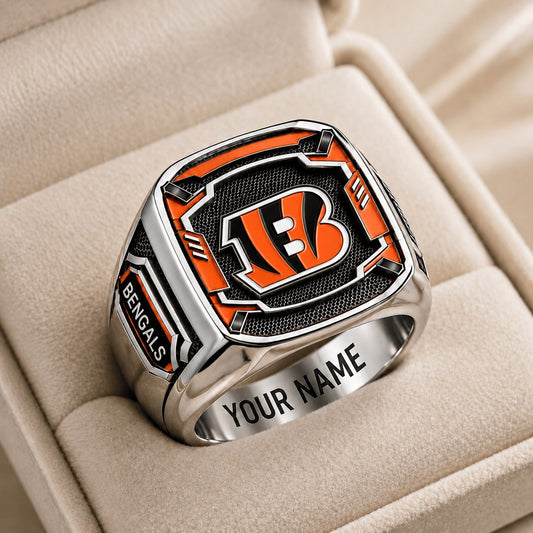 CIN NFL Special Ring Custom Any Name Gift For Fan Love