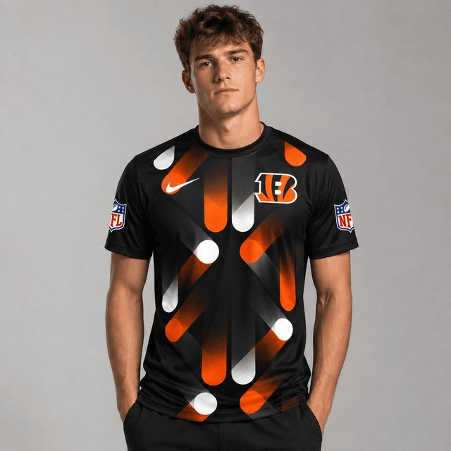 CIN Premium NFL All-Over Print Performance T-Shirt