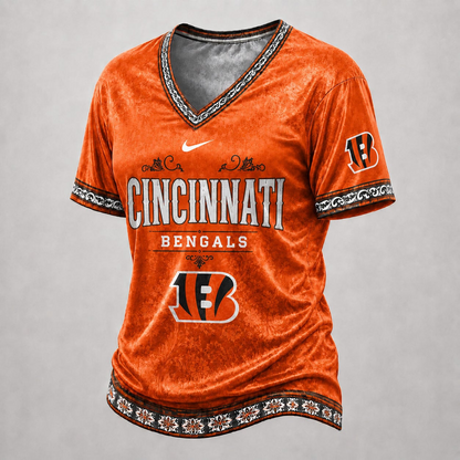 CIN Premium NFL Classic Floral Satin Shirt