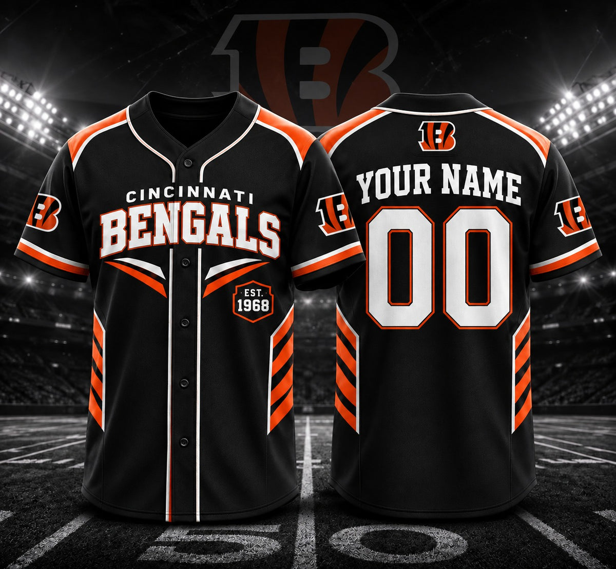 CIN Premium NFL Custom Name and Number Jersey