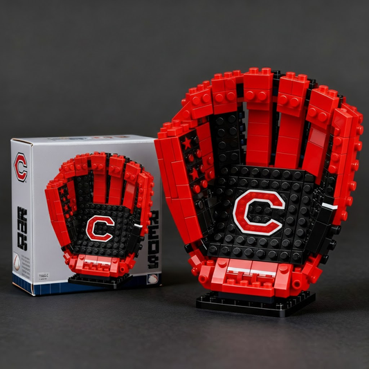 CIN x MLB Teams Premium Baseball Glove Building Block Set