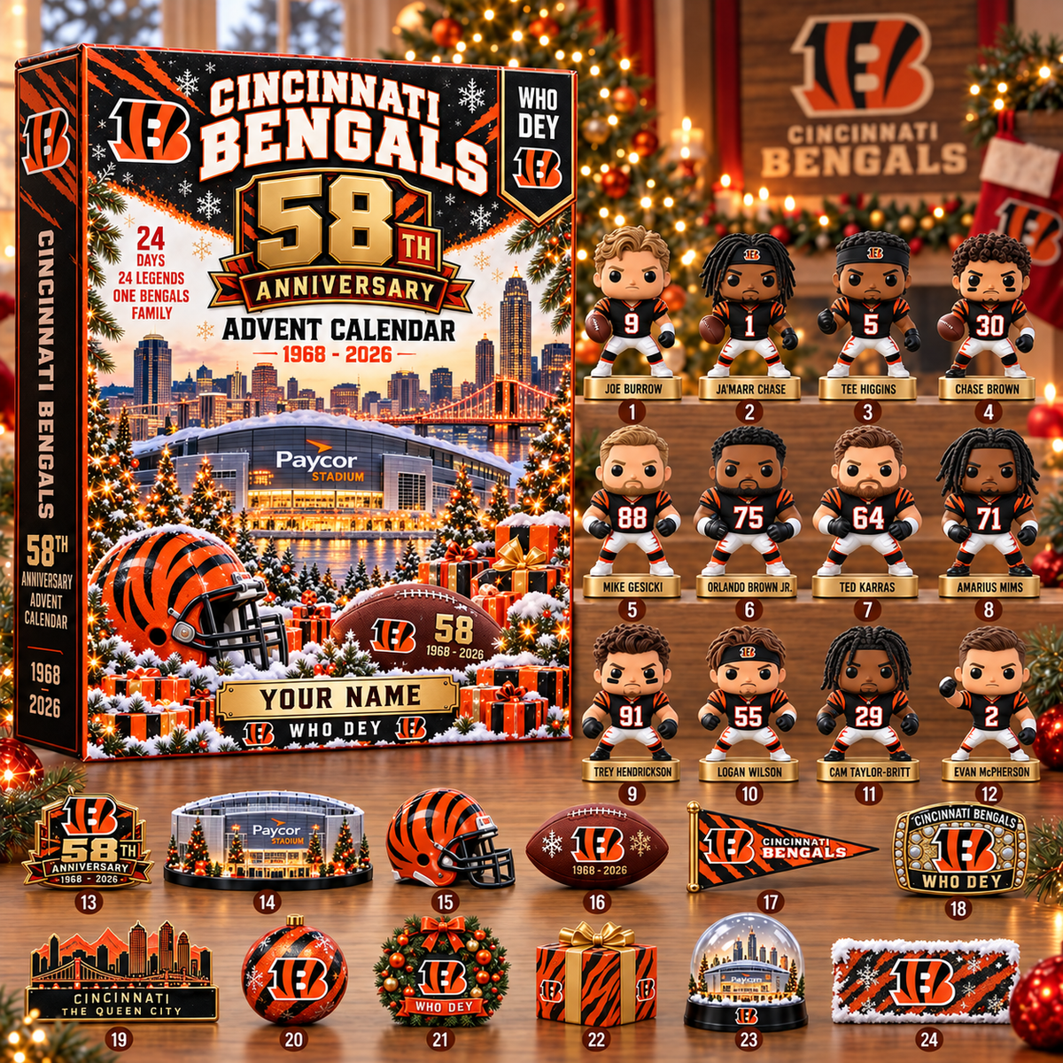 CIN x NFL 58th Anniversary 2026 Advent Calendar