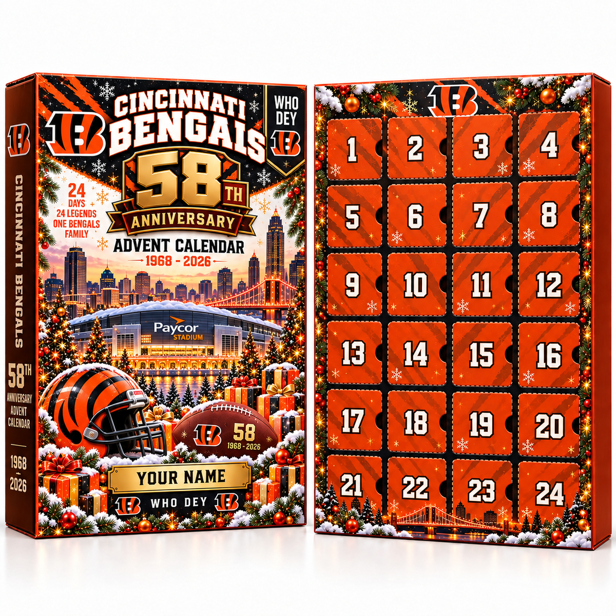 CIN x NFL 58th Anniversary 2026 Advent Calendar