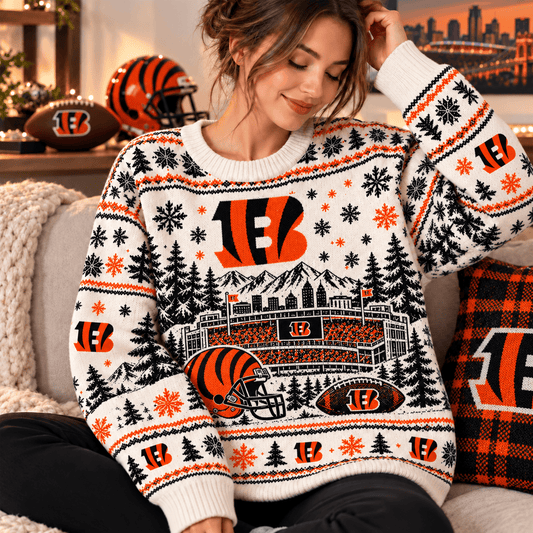 CIN x NFL Ugly Sweater For Fan