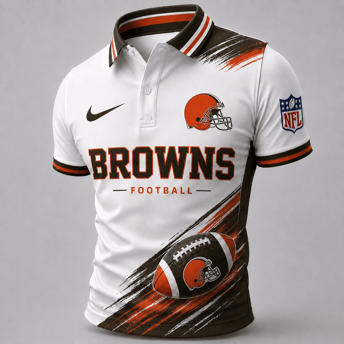 CLE Premium NFL Dynamic Gridiron Style Polo