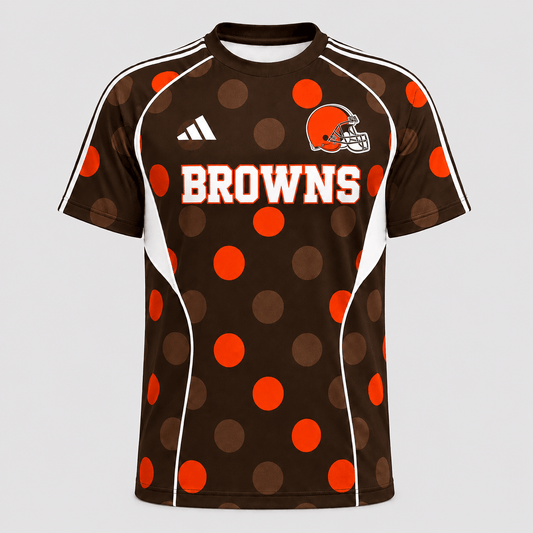 CLE Premium NFL Game Day Polka Dot Sports Jersey Shirt