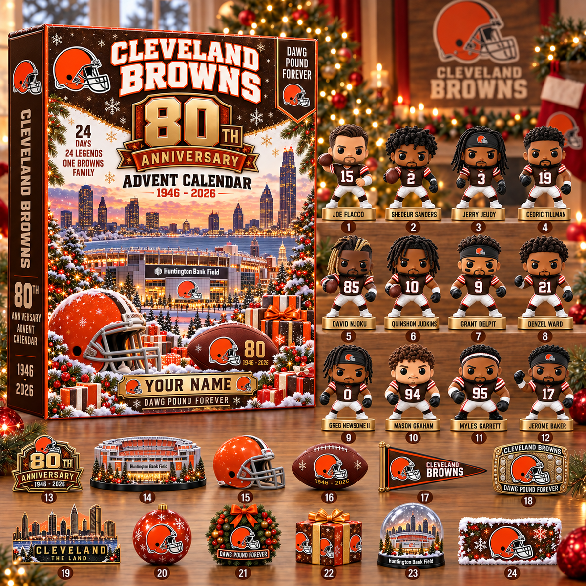 CLE x NFL 80th Anniversary 2026 Advent Calendar