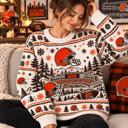 CLE x NFL Ugly Sweater For Fan