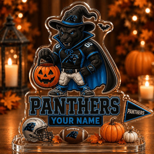 CP NFL Halloween Acrylic Block Plaque Personalized Gift For Fan