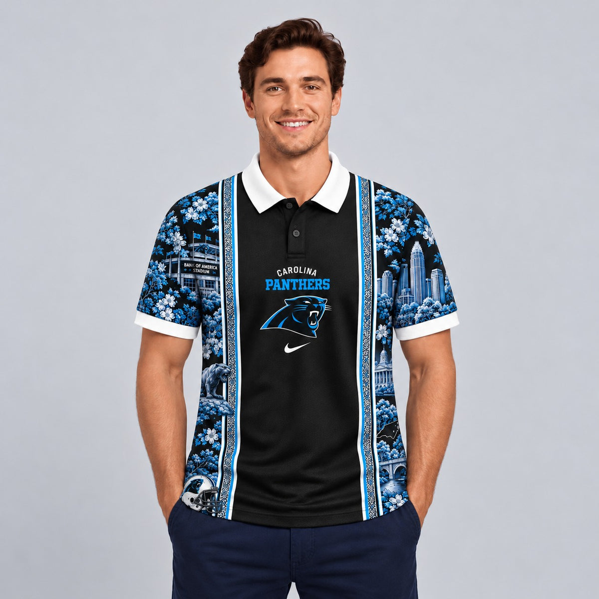 CP Premium NFL Heritage Cityscape Polo Shirt for Loyal Fans