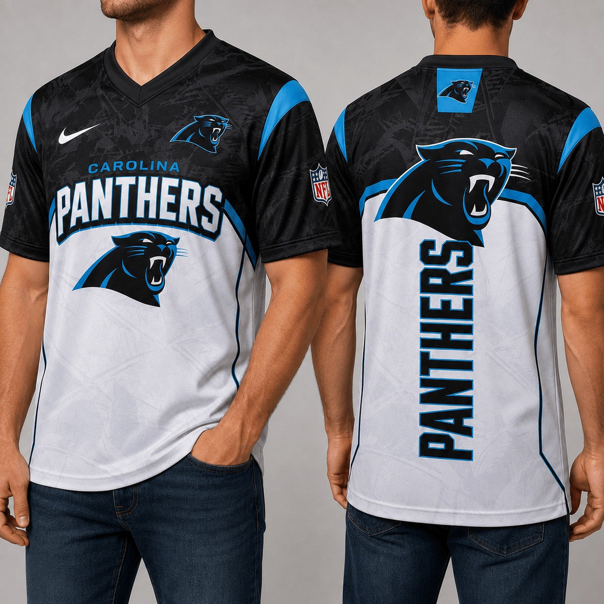 CP Premium NFL Power Graphic 3D V-neck Shirt