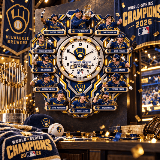 Champion MLB x MIL World Series Wall Clock