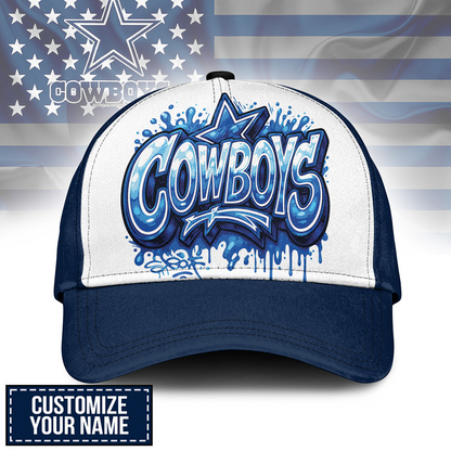 DAL x NFL Premium Custom Graffiti Team Cap