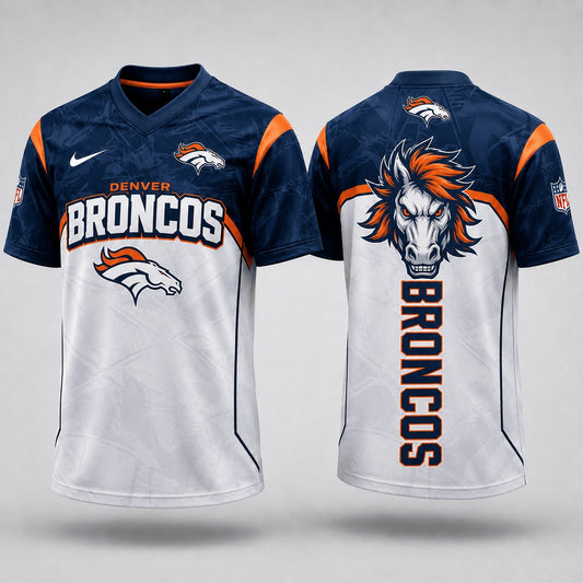 DB Premium NFL Power Graphic 3D V-neck Shirt