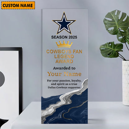 DC NFL Personalized Acrylic Award Plaque Funny Christmas Gift For Family