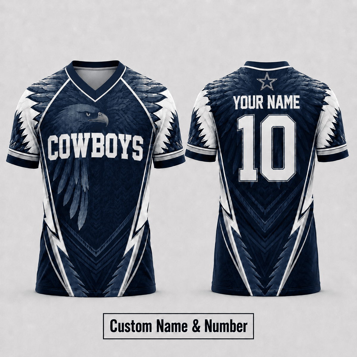 DC Premium NFL Custom Name And Number Jersey For Fierce Football Fans