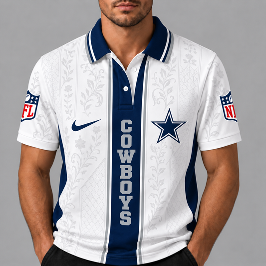 DC Premium NFL Floral Elegance Men‘s Polo Shirt
