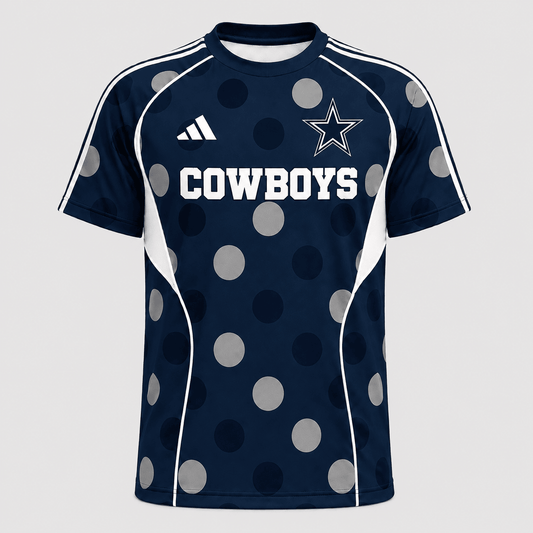 DC Premium NFL Game Day Polka Dot Sports Jersey Shirt