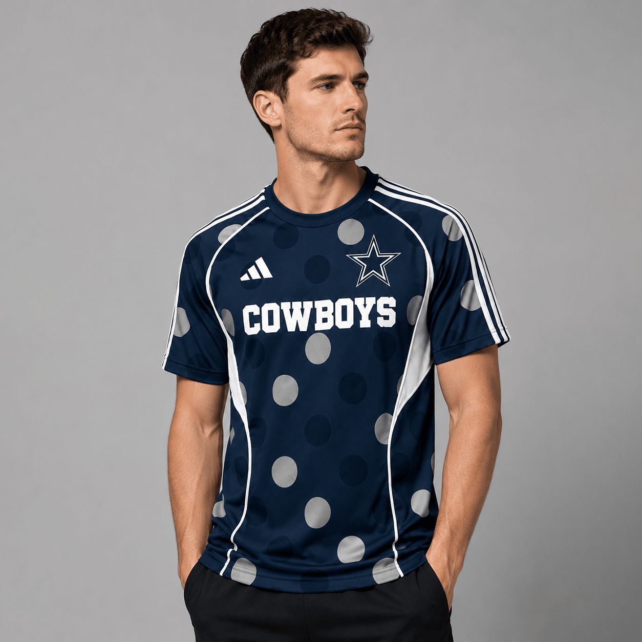 DC Premium NFL Game Day Polka Dot Sports Jersey Shirt