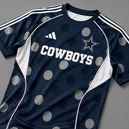 DC Premium NFL Game Day Polka Dot Sports Jersey Shirt