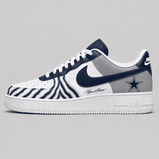 DC Premium NFL Personalized Low Top AF1 Shoes