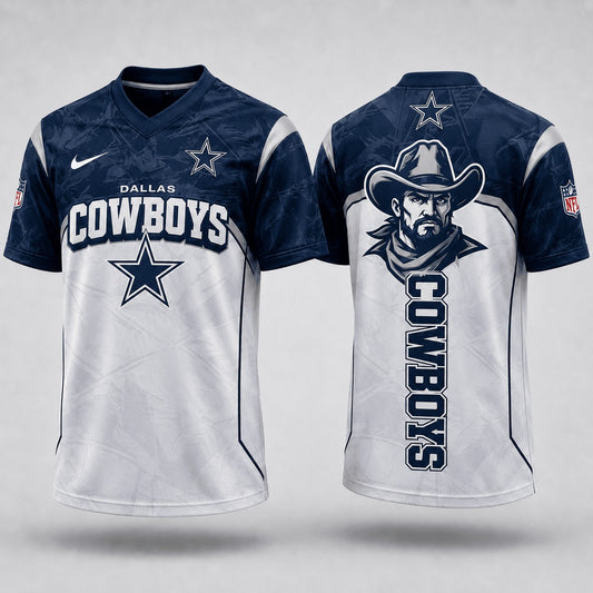 DC Premium NFL Power Graphic 3D V-neck Shirt