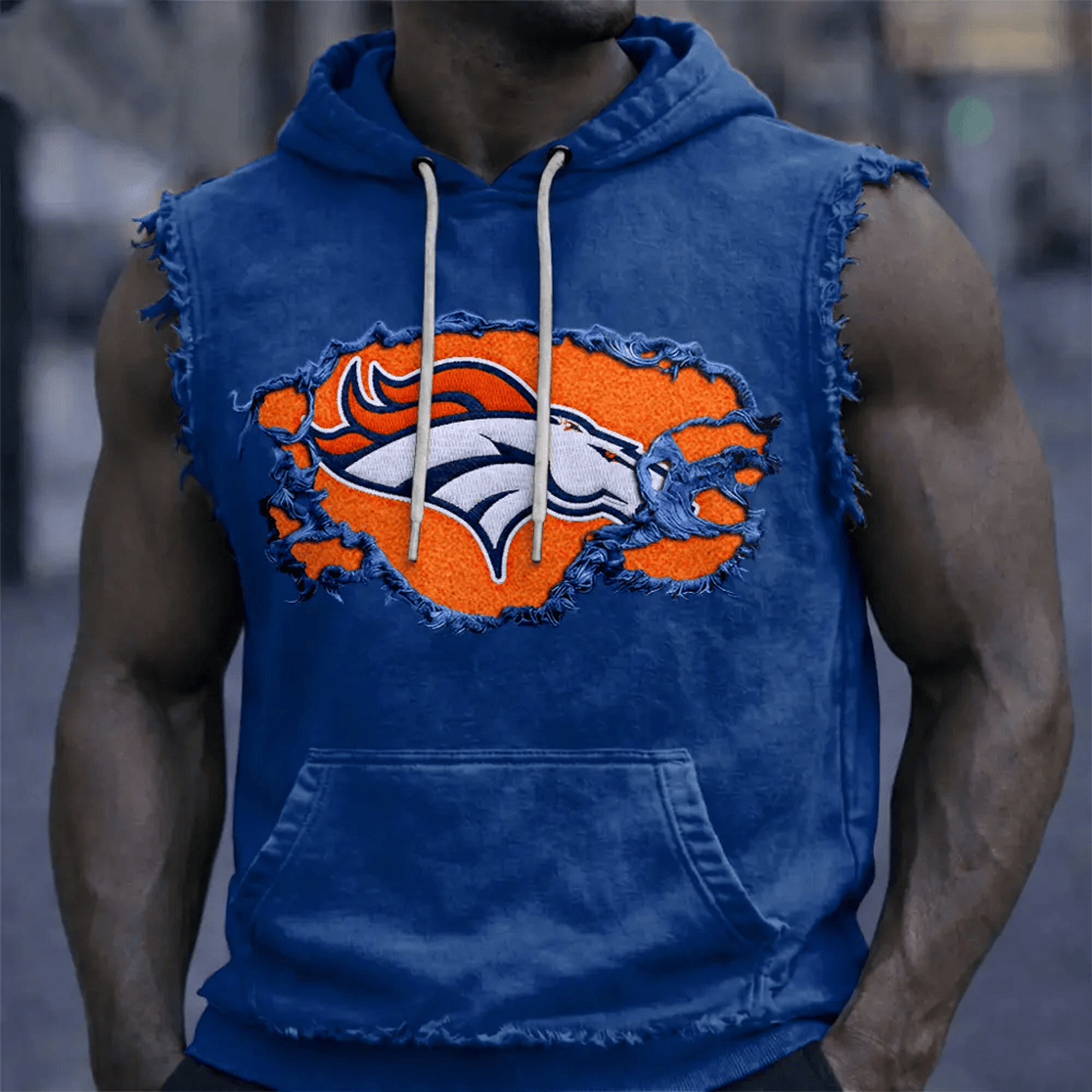 DEN x NFL Men’???s Sleeveless Hoodie Tank DATND TANTD 280526