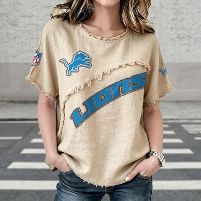 DET x NFL Women’???s Vintage O-Neck 2905 DatND DVT