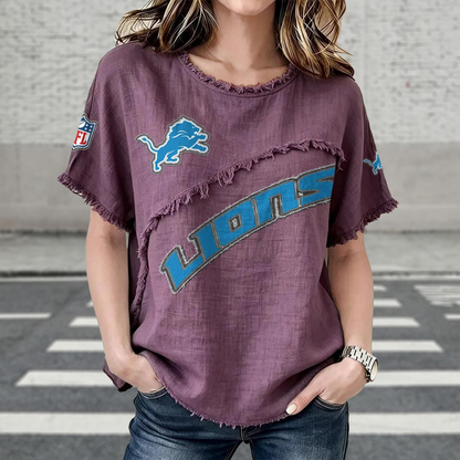 DET x NFL Women’???s Vintage O-Neck 2905 DatND DVT