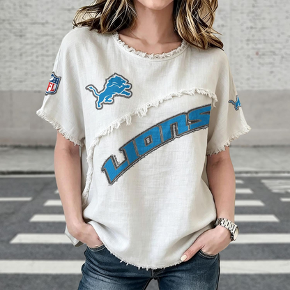 DET x NFL Women’???s Vintage O-Neck 2905 DatND DVT