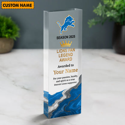 DL NFL Personalized Acrylic Award Plaque Funny Christmas Gift For Family