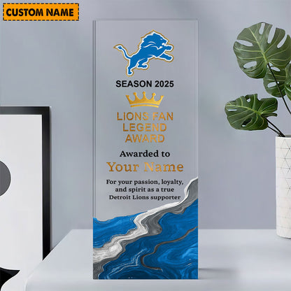 DL NFL Personalized Acrylic Award Plaque Funny Christmas Gift For Family