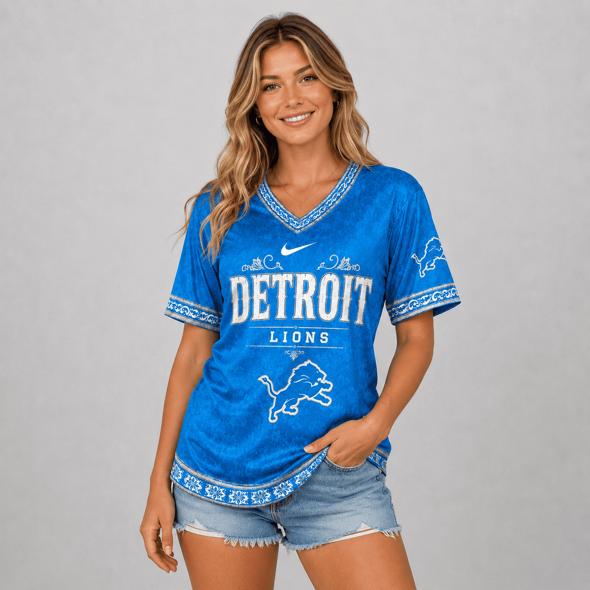 DL Premium NFL Classic Floral Satin Shirt