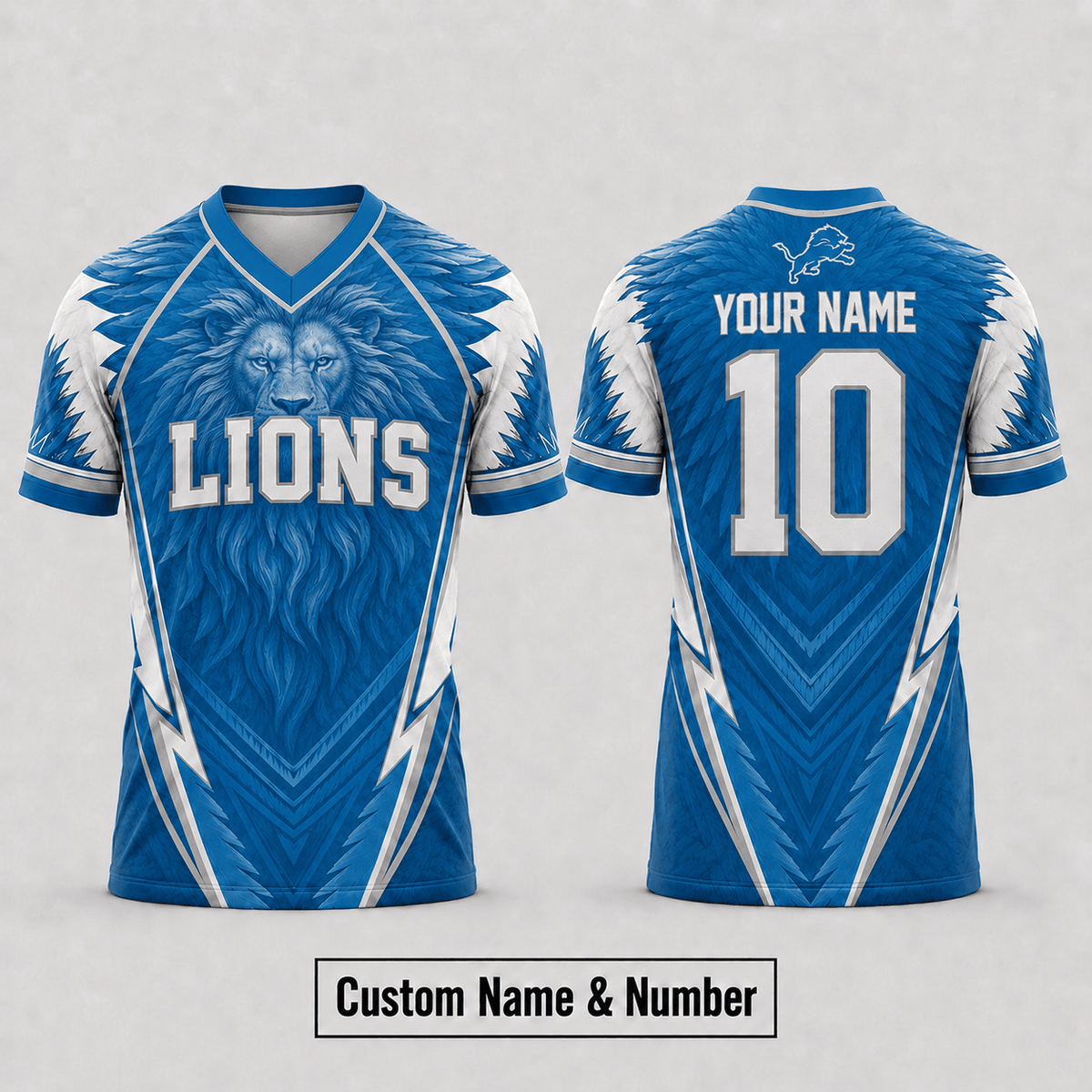 DL Premium NFL Custom Name And Number Jersey For Fierce Football Fans