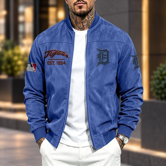 DT x MLB Suede Bomber Jacket