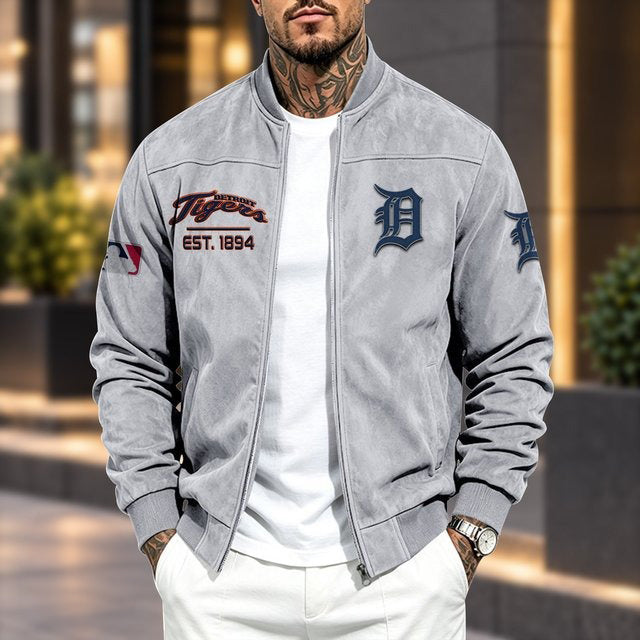 DT x MLB Suede Bomber Jacket