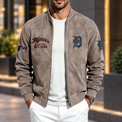 DT x MLB Suede Bomber Jacket