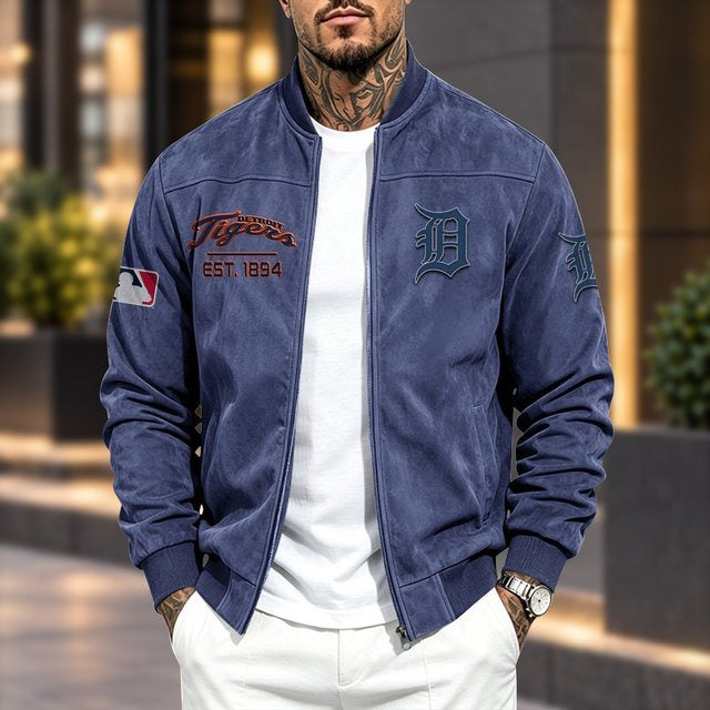 DT x MLB Suede Bomber Jacket