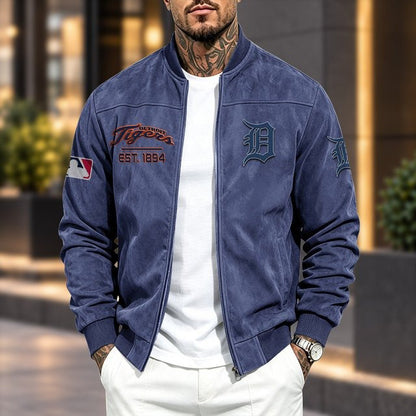 DT x MLB Suede Bomber Jacket