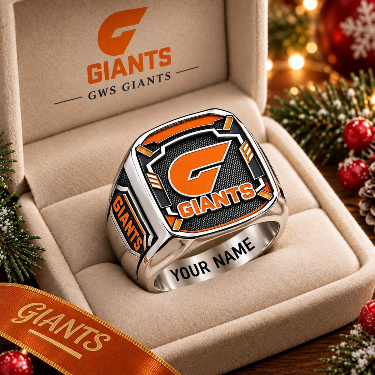 Exclusive AFL x GWSG Personalized Name Ring