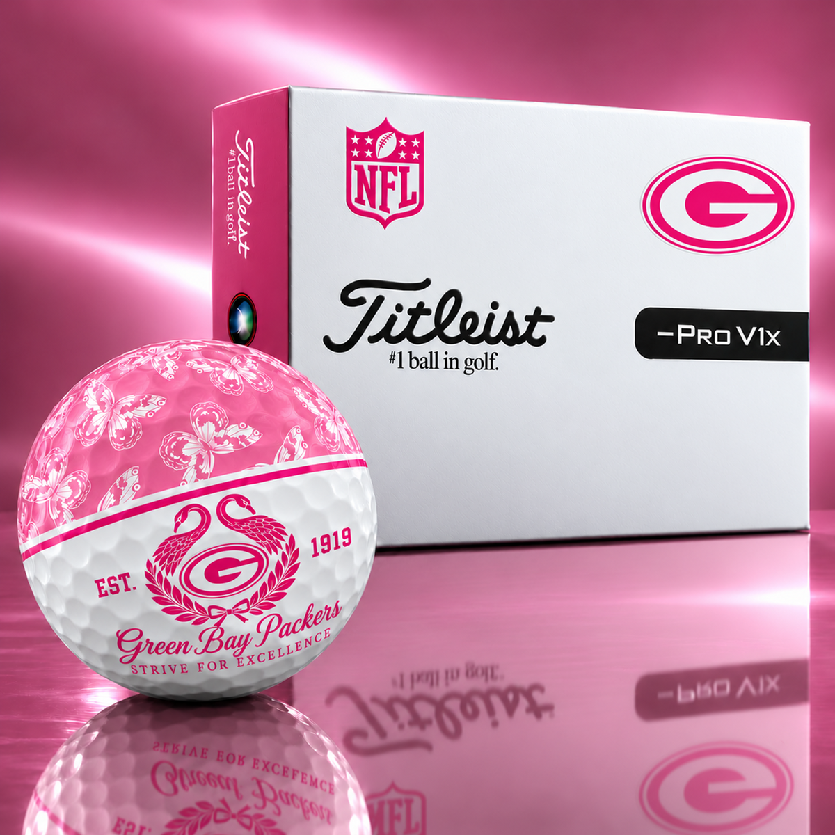 Exclusive Elegant NFL x GB Golf Ball