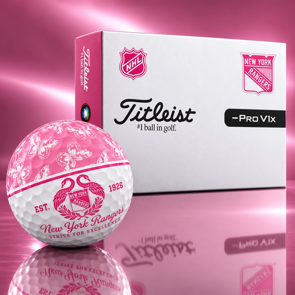 Exclusive Elegant NHL x NYR Golf Ball